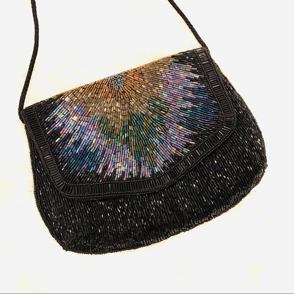 Gorgeous Dressy Beaded Purse/Clutch/Crossbody bag